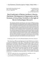 Rural Landscapes of Roman (northern) Liburnia: Diachronic Development of Organisation and the Economy in Extra-Urban Territories in the Light of Recent Archaeological Research