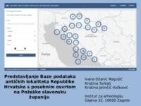 prikaz prve stranice dokumenta Predstavljanje Baze podataka antičkih lokaliteta Republike Hrvatske s posebnim osvrtom na Požeško-slavonsku županiju