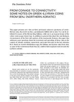 prikaz prve stranice dokumenta From Coinage to Connectivity: Some Notes on Greek-Illyrian Coins from Senj (Northern Adriatic)